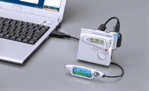 The SHARP MD MT899 MDLP PC Link Up Portable minidisc recorder 