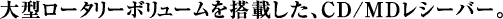 ��^���[�^���[�{�����[���𓋍�CD/MD���V�[�o�[