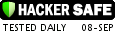 HACKER SAFE certified sites prevent over 99.9% of hacker crime.