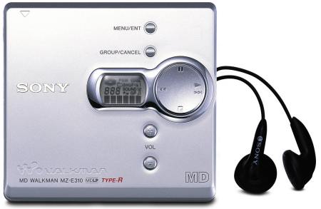 The SONY MZ-E310 Portable minidisc player